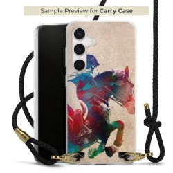 Carry Case Transparent Leather black/gold