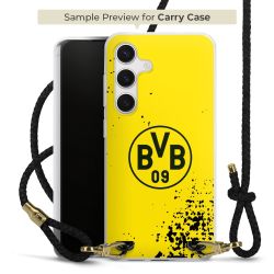 Carry Case Transparent Leder schwarz/gold