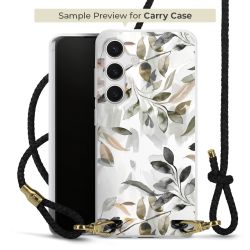 Carry Case Transparent Leder schwarz/gold