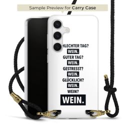 Carry Case Transparent Leder schwarz/gold