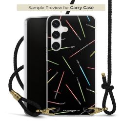 Carry Case Transparent Leather black/gold