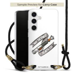 Carry Case Transparent Leather black/gold