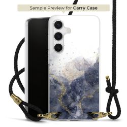 Carry Case Transparent Leder schwarz/gold