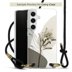 Carry Case Transparent Leder schwarz/gold