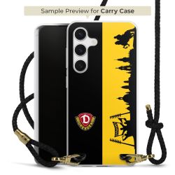 Carry Case Transparent Leder schwarz/gold