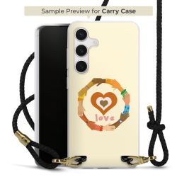 Carry Case Transparent Leather black/gold