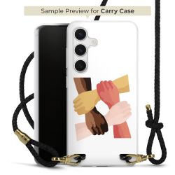 Carry Case Transparent Leather black/gold