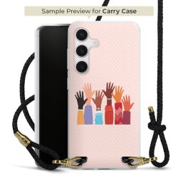 Carry Case Transparent Leather black/gold