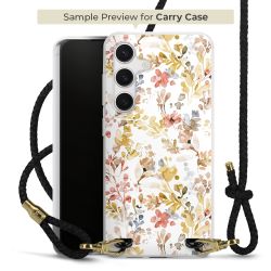 Carry Case Transparent Leder schwarz/gold