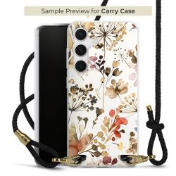 Carry Case Transparent Leder schwarz/gold