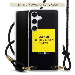 Carry Case Transparent Leder schwarz/gold