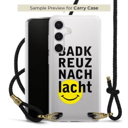 Carry Case Transparent Leder schwarz/gold