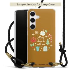 Carry Case Transparent Leather black/gold