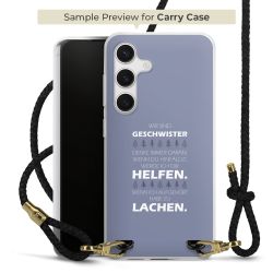 Carry Case Transparent Leder schwarz/gold