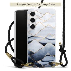 Carry Case Transparent Leder schwarz/gold