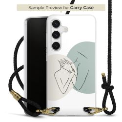 Carry Case Transparent Leather black/gold