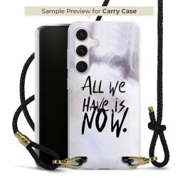 Carry Case Transparent Leder schwarz/gold