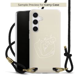 Carry Case Transparent Leather black/gold