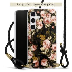 Carry Case Transparent Leder schwarz/gold