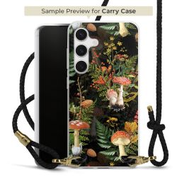 Carry Case Transparent Leder schwarz/gold