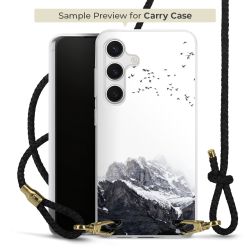 Carry Case Transparent Leder schwarz/gold