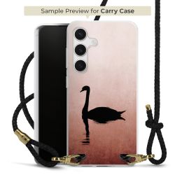 Carry Case Transparent Leather black/gold