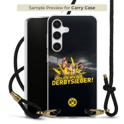 Carry Case Transparent Leather black/gold