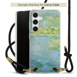 Carry Case Transparent Leder schwarz/gold