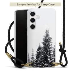 Carry Case Transparent Leder schwarz/gold