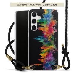 Carry Case Transparent Leather black/gold