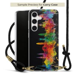 Carry Case Transparent Leather black/gold