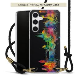 Carry Case Transparent Leather black/gold