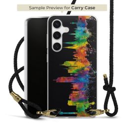 Carry Case Transparent Leather black/gold