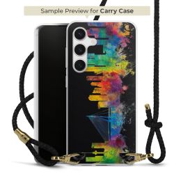 Carry Case Transparent Leather black/gold