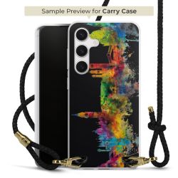 Carry Case Transparent Leather black/gold