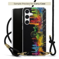 Carry Case Transparent Leather black/gold