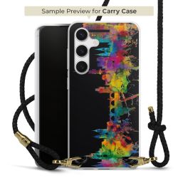 Carry Case Transparent Leather black/gold