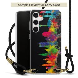 Carry Case Transparent Leather black/gold