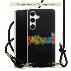 Carry Case Transparent Leather black/gold