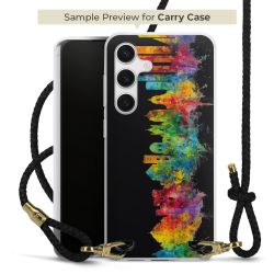 Carry Case Transparent Leather black/gold