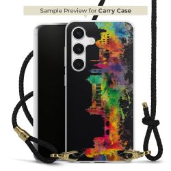 Carry Case Transparent Leather black/gold