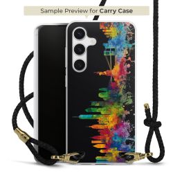 Carry Case Transparent Leather black/gold