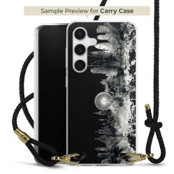 Carry Case Transparent Leather black/gold