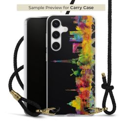 Carry Case Transparent Leather black/gold