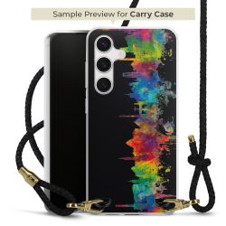 Carry Case Transparent Leather black/gold