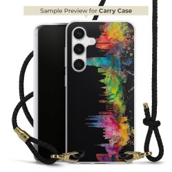 Carry Case Transparent Leather black/gold