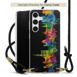 Carry Case Transparent Leather black/gold