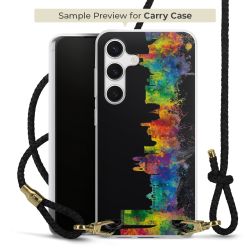 Carry Case Transparent Leather black/gold