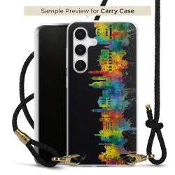 Carry Case Transparent Leather black/gold