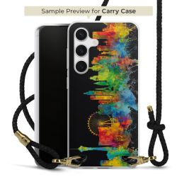 Carry Case Transparent Leather black/gold